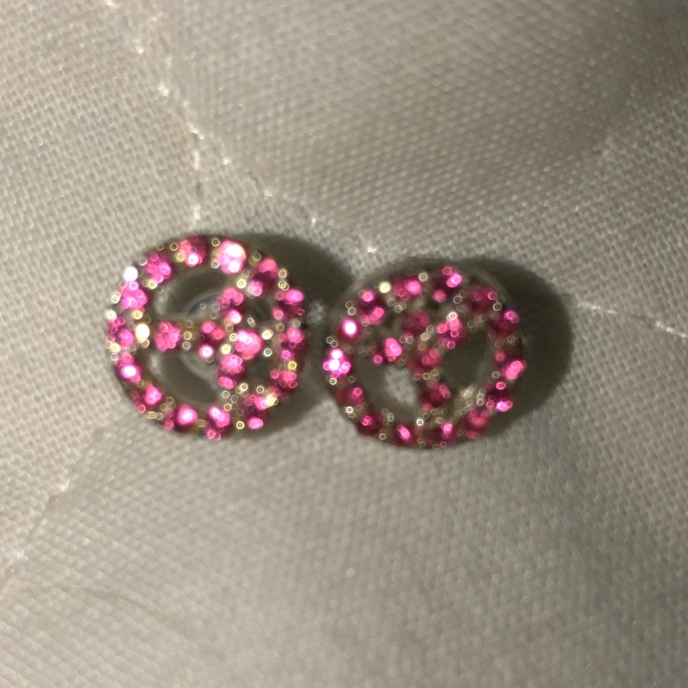 Peace sign earrings